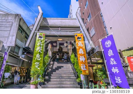 日本の東京都市景観 新橋・烏森神社などを望む 日本の東京都市景観 新橋・烏森神社などを望む 130338519