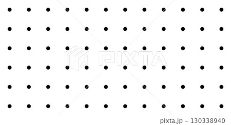 Dot grid pattern vector illustration. Simple black white point background with small polka dots. Abstract futuristic dotted mesh. Repeat noise tiny polka. Geometric minimal digital design 130338940