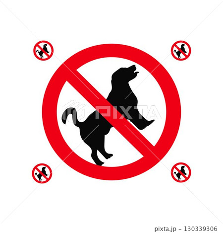 No Pets Allowed Sign 130339306