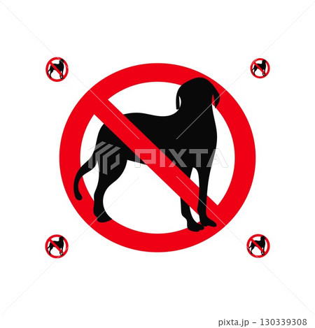No Pets Allowed Sign 130339308