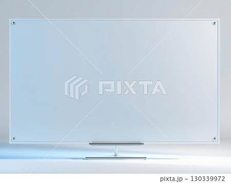 Modern Whiteboard with Metal Frame and Stand Modern Whiteboard with Metal Frame and Stand 130339972