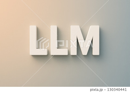 Exploring AI Terminology The Concept of LLM in Technology Clean Typography Design Soft Gradient Background 130340441