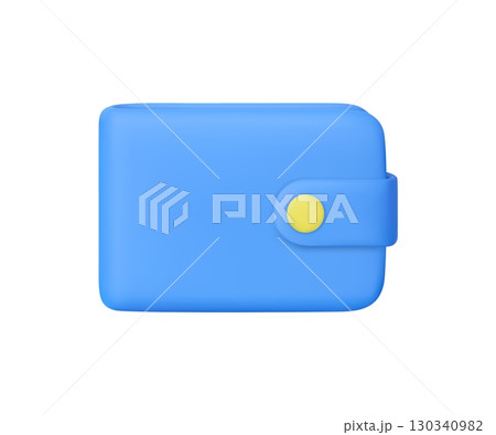 3d wallet icon. 3d wallet icon. 130340982
