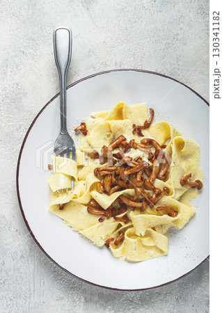 pasta papardelle, in creamy garlic sauce, with mushrooms, traditional Italian cuisine, pasta carbonara, homemade, no people, pasta papardelle, in creamy garlic sauce, with mushrooms, traditional Italian cuisine, pasta carbonara, homemade, no people, 130341182