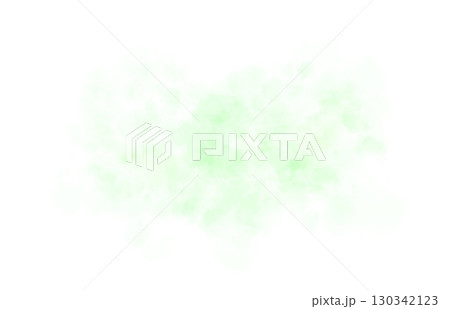 Highly translucent green smoke haze template on transparent background for mockups overlays and visual effects use 130342123
