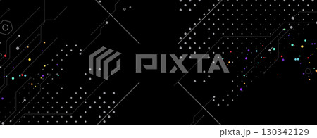 Abstract circuit technology concept background with particles Abstract circuit technology concept background with particles 130342129