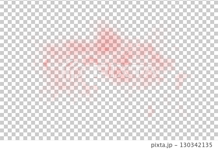 Highly translucent red smoke haze template on transparent background for mockups overlays and visual effects use 130342135
