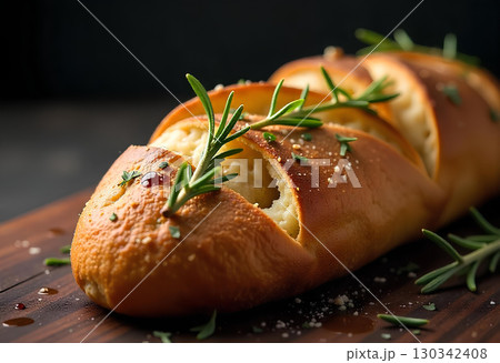 baked salmon with cheese and herbs 130342408