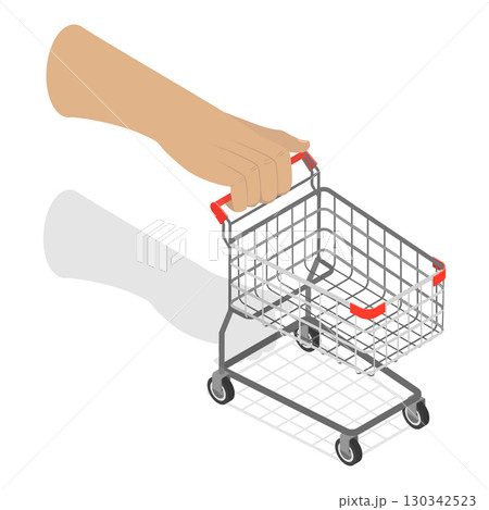 3D Isometric Flat Vector Illustration of Online Shopping, Delivery Service. Item 3 3D Isometric Flat Vector Illustration of Online Shopping, Delivery Service. Item 3 130342523