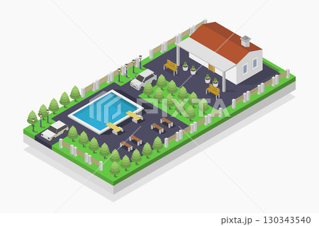 Isometric house Isometric house 130343540