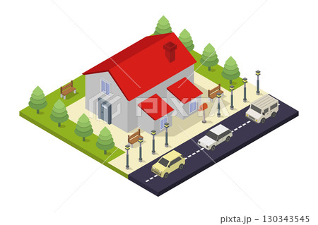 Isometric house Isometric house 130343545