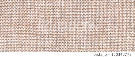 Light beige woven textile macro texture background. Knitted cream fabric pattern for material design backdrop Light beige woven textile macro texture background. Knitted cream fabric pattern for material design backdrop 130343775