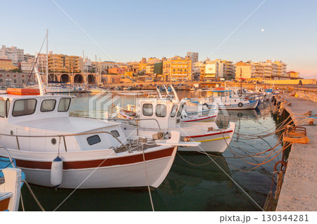 Heraklion Venetian Harbor in Heraklion Greece Heraklion Venetian Harbor in Heraklion Greece 130344281