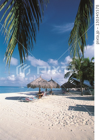 Tropical beach paradise. High quality photo 130345578