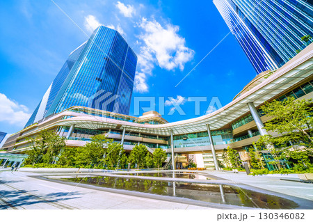 日本の東京都市景観 高輪ゲートウェイシティなどを望む 日本の東京都市景観 高輪ゲートウェイシティなどを望む 130346082