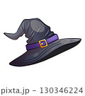 Halloween witch hat vector on white background 130346224