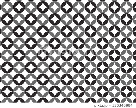 七宝柄の和風背景 130346994