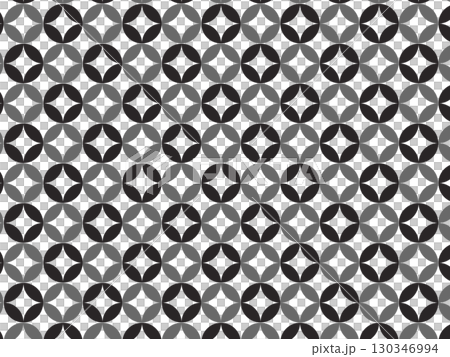 七宝柄の和風背景 130346994