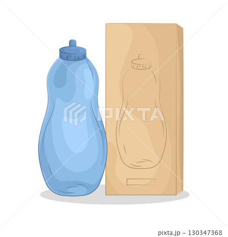Illustration of Water Bottle 130347368