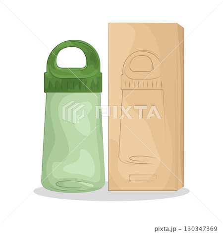 Illustration of Water Bottle Illustration of Water Bottle 130347369