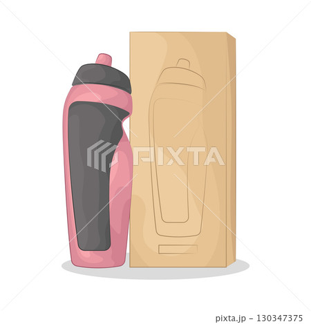 Illustration of Water Bottle 130347375
