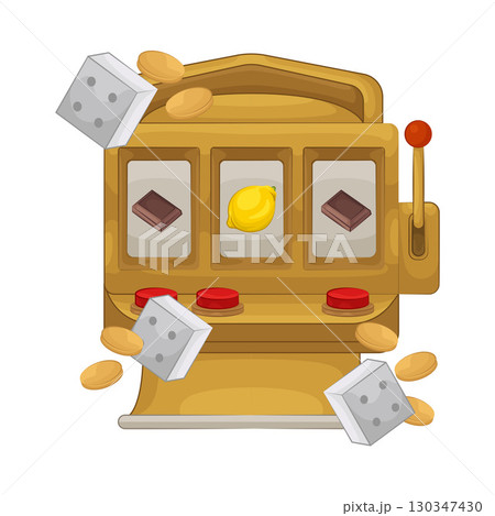 Illustration of Slot Machine Illustration of Slot Machine 130347430