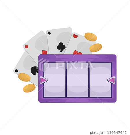 Illustration of Slot Machine 130347442
