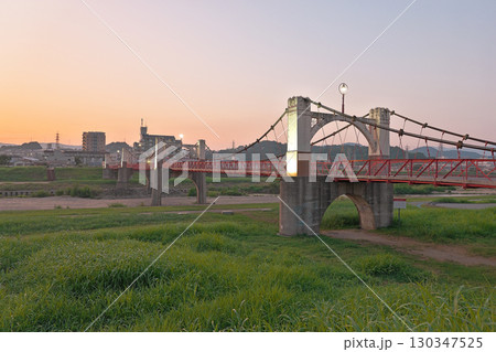 【玉手橋 (早朝)】 大阪府柏原市石川町 【玉手橋 (早朝)】 大阪府柏原市石川町 130347525