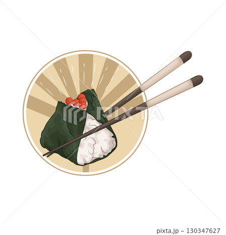 Illustration of Salmon Roe Onigiri 130347627