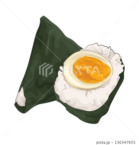 Illustration of Egg Onigiri  Illustration of Egg Onigiri  130347655