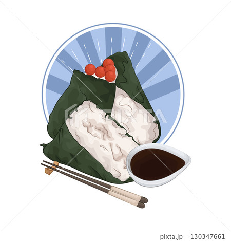Illustration of Salmon Roe Onigiri 130347661