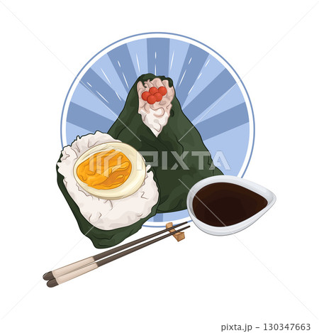 Illustration of Onigiri  130347663