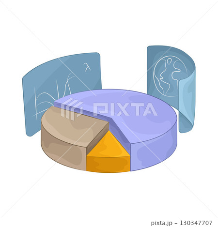 Illustration of Pie Chart Illustration of Pie Chart 130347707
