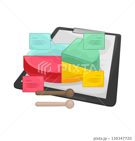 Illustration of Pie Chart 130347720