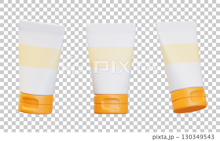 Cosmetic Tube Packaging 3D Icon Graphic Cosmetic Tube Packaging 3D Icon Graphic 130349543