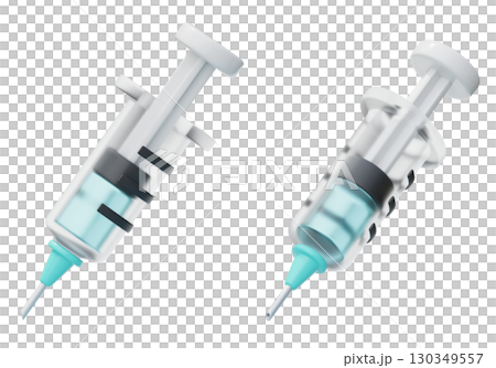 Syringe 3D Icon Graphic Syringe 3D Icon Graphic 130349557
