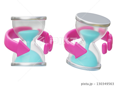 slow aging slow aging 3D Icon graphic 130349563