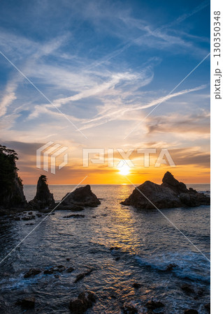 笹川流れ・夕景 130350348