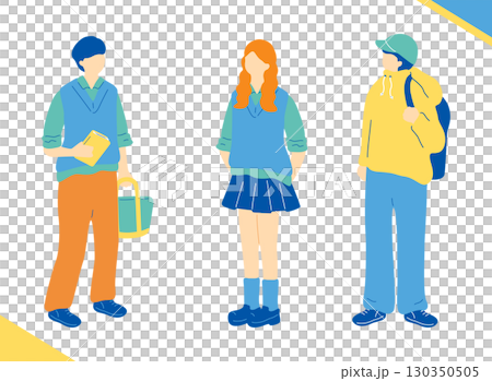 楽しく話す学生たち 楽しく話す学生たち 130350505