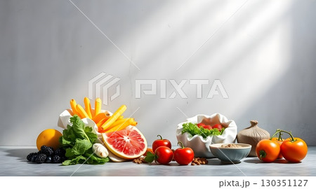 healthy food, diet, healthy, diet concept, diet and healthy food on white background 130351127