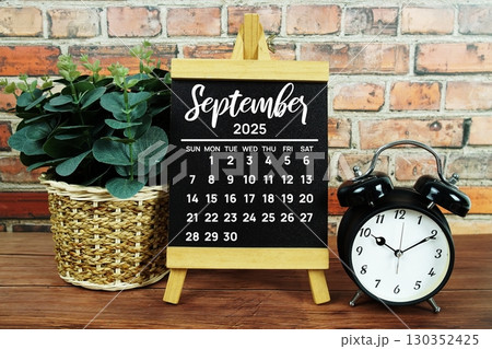 September 2025 annual monthly desk calendar for planning and management September 2025 annual monthly desk calendar for planning and management 130352425