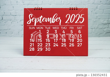 September 2025 annual monthly desk calendar for planning and management September 2025 annual monthly desk calendar for planning and management 130352431