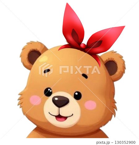 cute bear cartoon isolated on white cute bear cartoon isolated on white 130352900