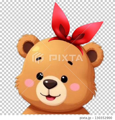 cute bear cartoon isolated on white 130352900