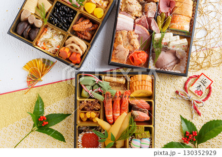 三段重のおせちセット 三段重のおせちセット 130352929