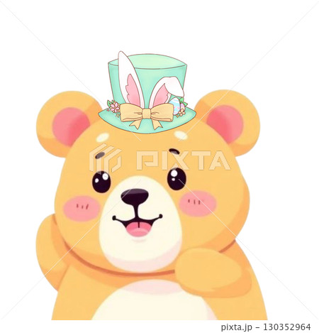 bear doll with a gift 130352964