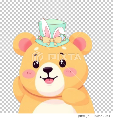 bear doll with a gift 130352964