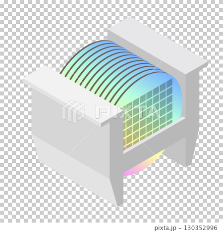半導体のウェーハとカセット 130352996
