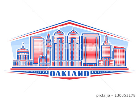 Vector illustration of Oakland 130353179