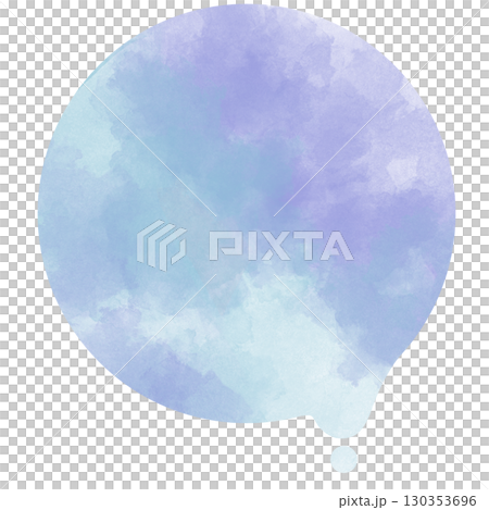 Melting circle light blue and purple watercolor material Melting circle light blue and purple watercolor material 130353696